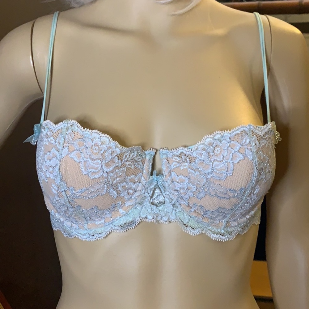 VINTAGE "RARE" CHANTEL THOMASS FOR VICTORIA'S SECRET 3 PIECE LINGERIE SET - Picture 8 of 16